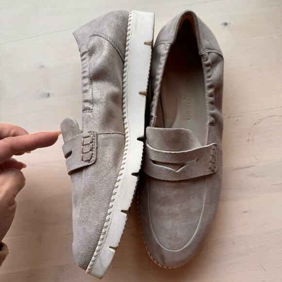 Paul Green Sally Penny Loafer in Cachemire Suede Metallic Size US 8 / AT5.5 - Picture 4 of 14